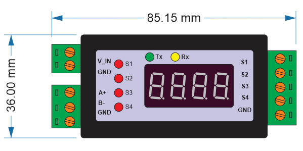 Cảm biến nhiệt độ TM485 - Modbus RTU - BACnet MSTP