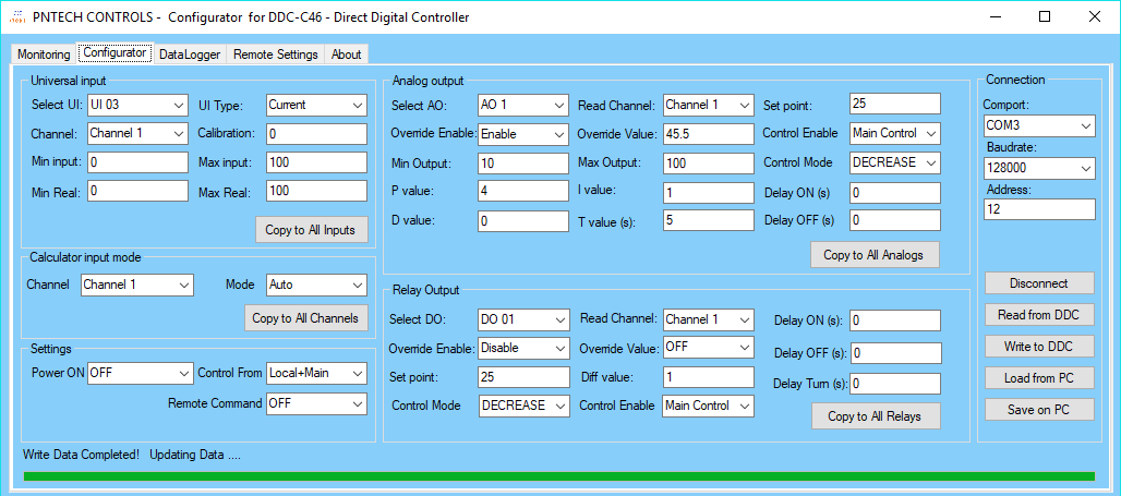 DDC Config Display